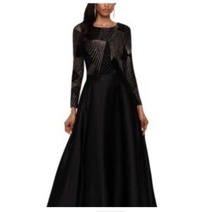 Besty & Adam Plus Size Satin-Skirt Ball Gown Dress Size 22W